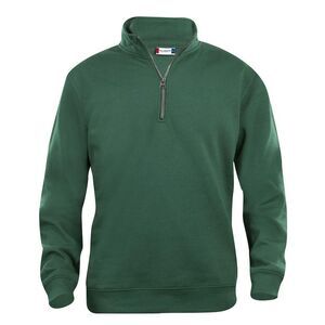 Clique Unisex Adult Basic Half Zip Sweatshirt / Bottle Green